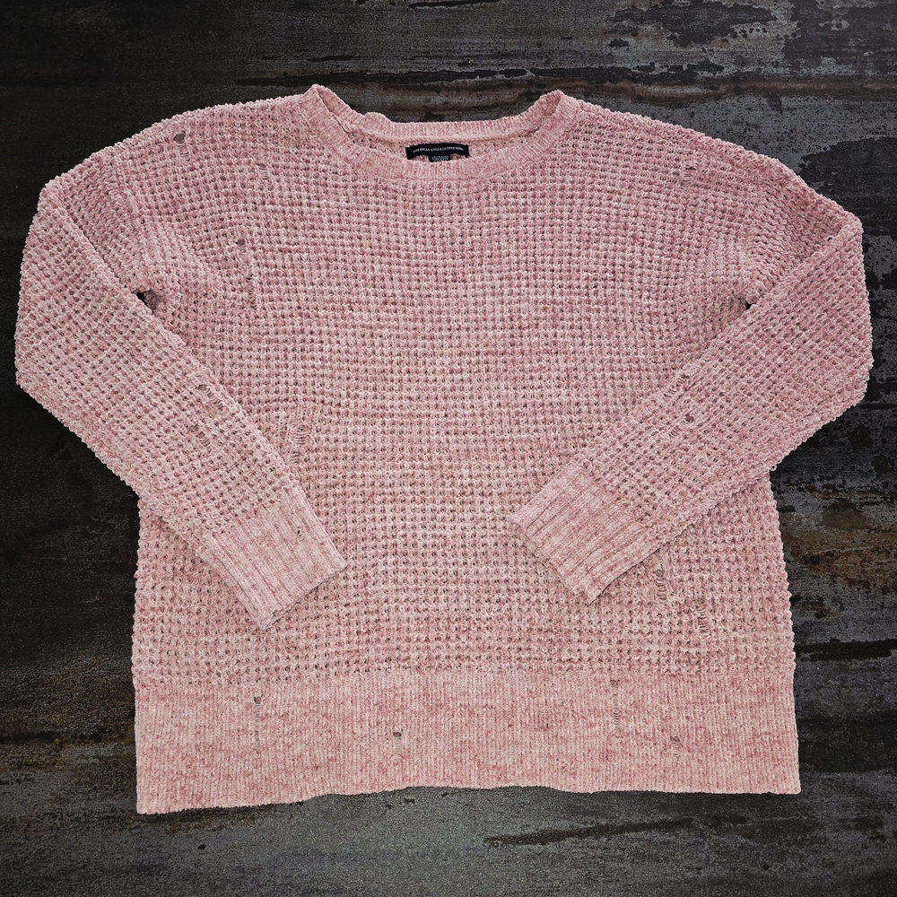 American Eagle Outfitters Women's Round Neck Destress Sweater size xs